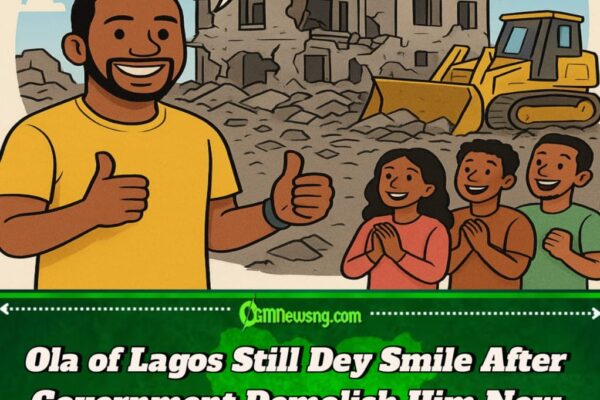 Ola of Lagos Dey Smile After Demolishing Him New House — “I’m Good, I’m Still Standing