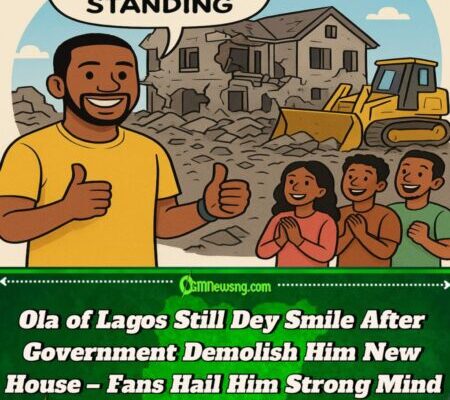 Ola of Lagos Dey Smile After Demolishing Him New House — “I’m Good, I’m Still Standing