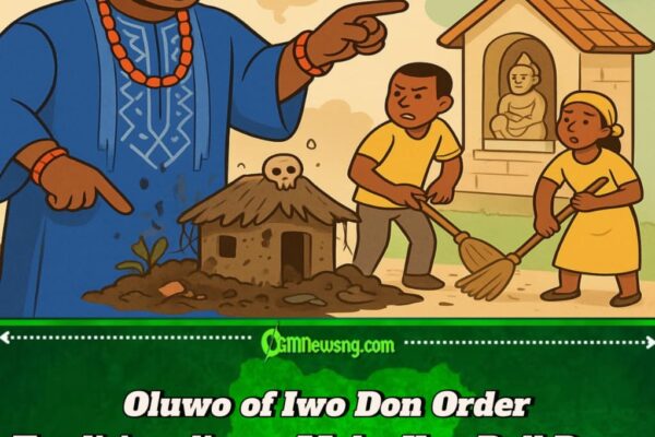 Oluwo of Iwo Don Para – Say Dirty Shrines Don Vex the Gods, Urge Traditionalists to Clean or Pull Am Down!