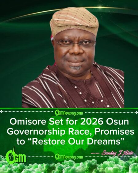 APC’s Omisore Declares for Osun 2026, Vows to Lead ‘Rescue Mission’