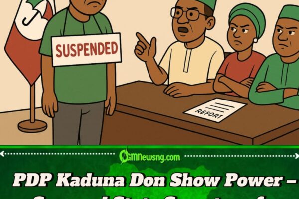 PDP Kaduna Scatter Small as Dem Suspend Secretary for Leaking Party Secret