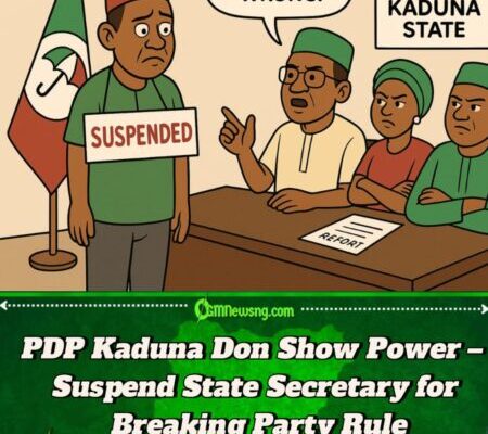 PDP Kaduna Scatter Small as Dem Suspend Secretary for Leaking Party Secret