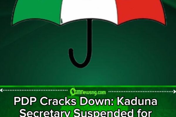 Internal Discipline: PDP Suspends Kaduna Secretary over Alleged Misconduct