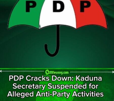 Internal Discipline: PDP Suspends Kaduna Secretary over Alleged Misconduct