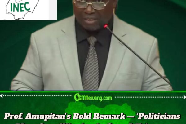 Prof. Amupitan Under Fire — Critics Accuse INEC Chairman of Shifting Blame as He Declares ‘Votes, Not Judges, Should Decide Winners