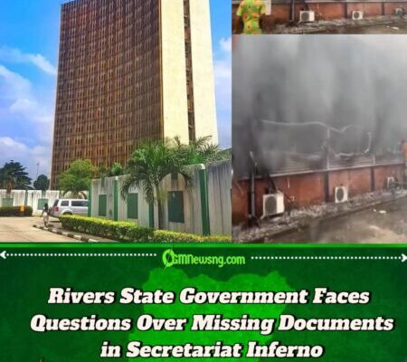Rivers State Government Fails to Protect Secretariat as Fire Destroys Key Offices