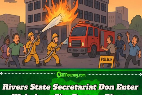 Rivers State Secretariat Don Catch Fire for Port Harcourt – Panic Scatter Everywhere