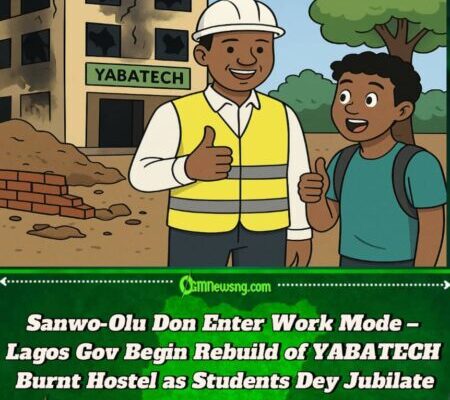 Governor Sanwo-Olu Don Begin Rebuild YABATECH Burnt Hostel – Students Dey Hail Am for Quick Action