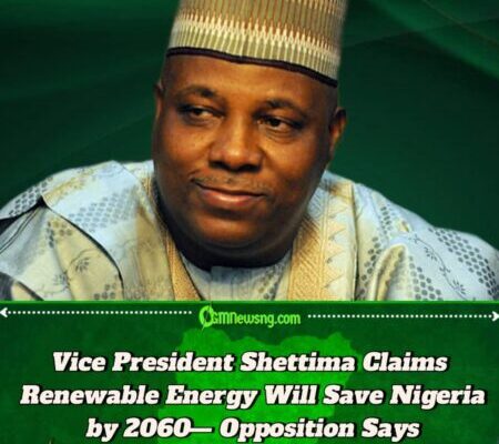 Vice President Shettima Unveils $410 Billion Clean Energy Plan by 2060 as Nigeria Sets Sights on African Dominance