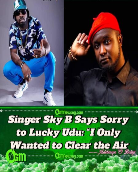 Sky B Apologizes to Lucky Udu After Viral Interview Drama — “I’m Sorry for the Things I Said About You
