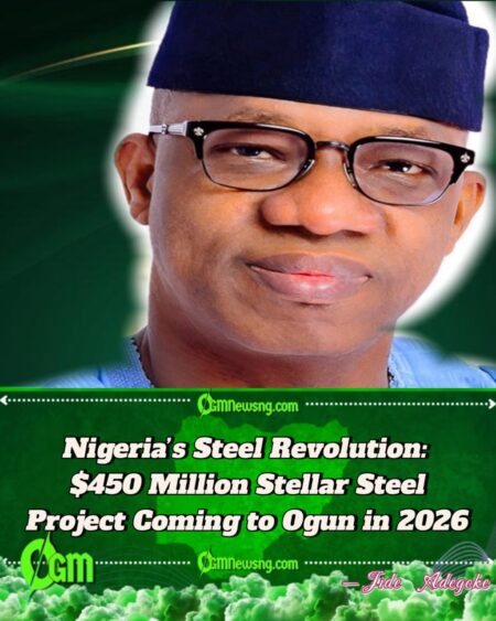 $450 Million Stellar Steel Company to Commence Operations in Ogun State by Mid-2026