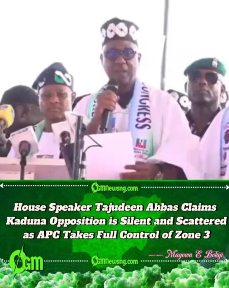 House Speaker Tajudeen Abbas Says Only APC Speaks for Southern Kaduna, Dares Opposition to Prove Relevance