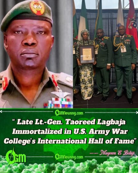 Late Lt.-Gen. Taoreed Lagbaja Becomes First Nigerian Inducted Into U.S. Army War College International Hall of Fame