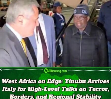 President Bola Tinubu Lands in Rome: Nigeria’s President Joins Global Leaders to Tackle West Africa’s Exploding Security Crisis