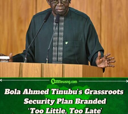 President Bola Ahmed Tinubu Under Fire for ‘Community Policing Agenda