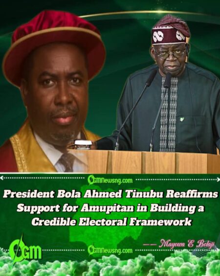 President Bola Ahmed Tinubu Tasks Prof. Amupitan on Accountability and Public Confidence in Elections