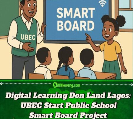 UBEC Don Carry Technology Enter Classrooms as Dem Begin Smart Board Sharing for Lagos