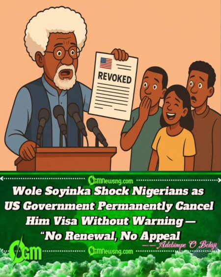 Wole Soyinka Shock Fans Say US Don Cancel Him Visa Forever