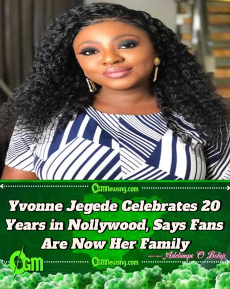 Actress Yvonne Jegede Celebrates 20 Years in Nollywood, Reflects on Her Journey