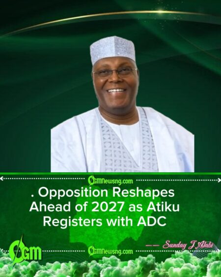 Atiku Officially Joins ADC, Registers in Adamawa as 2027 Political Realignments Intensify