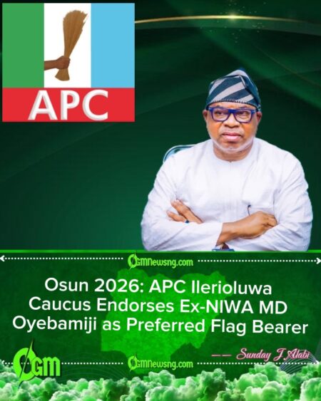 APC Caucus Endorses Ex-NIWA Boss Bola Oyebamiji as Consensus Candidate for Osun 2026