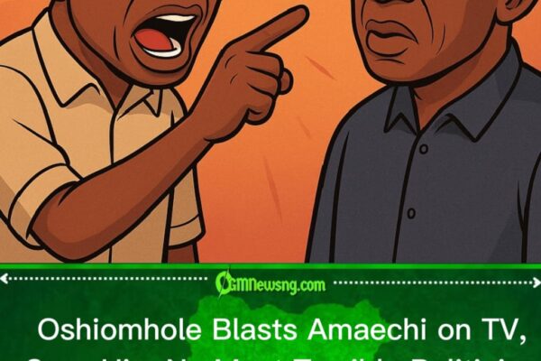 Adams Oshiomhole Explodes on TV, Calls Amaechi “Most Terrible” Politician