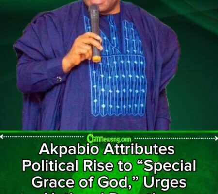 Akpabio Says He Is the Highest-Ranking Christian in Government, Urges Nigerians to Serve God
