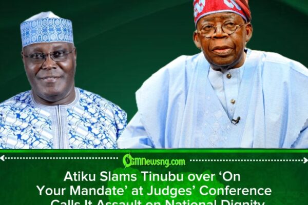 Atiku Faults Tinubu over ‘On Your Mandate’ Anthem at Judges’ Conference