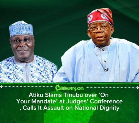 Atiku Faults Tinubu over ‘On Your Mandate’ Anthem at Judges’ Conference