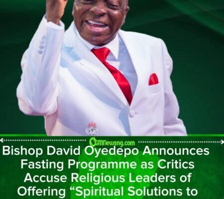 Bishop David Oyedepo Declares Nationwide Prayer as Critics Say “Nigeria Needs Action, Not Fasting”