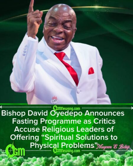 Bishop David Oyedepo Declares Nationwide Prayer as Critics Say “Nigeria Needs Action, Not Fasting”