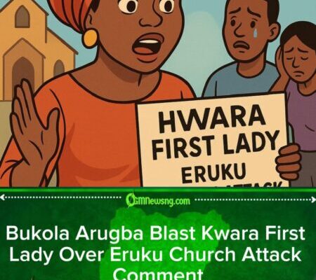 Bukola Arugba Blast Kwara First Lady Over Eruku Church Attack: Three Relatives Abducted