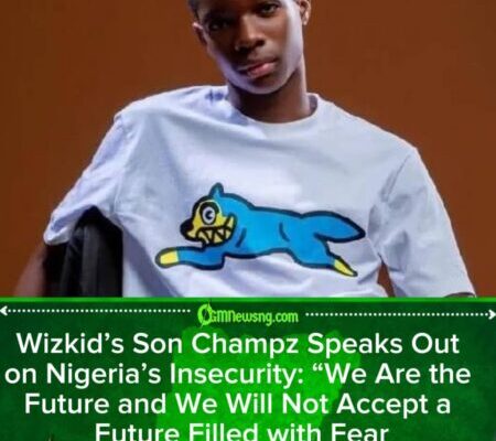 Wizkid’s Son Champz Speaks Out on Nigeria’s Insecurity — Says Youth Will Not Accept a Future Filled With Fear