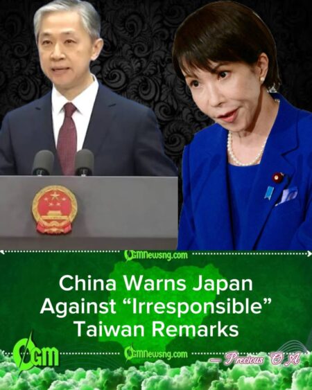 China Tells Japan to Avoid “Provocation” on Taiwan Question