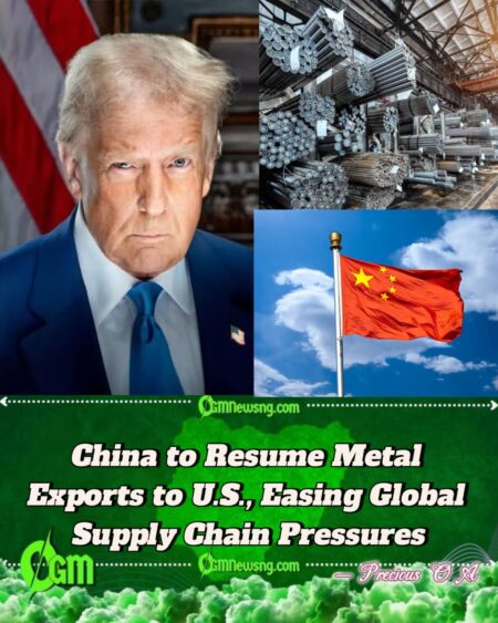 China Reopens Metal Exports to U.S. After Months of Trade Freeze
