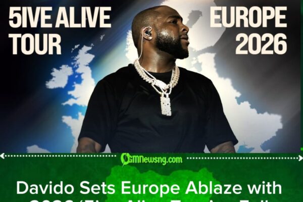 Davido Announces 2026 Europe 5ive Alive Tour — Full Cities, Dates and Afrobeats Takeover Revealed