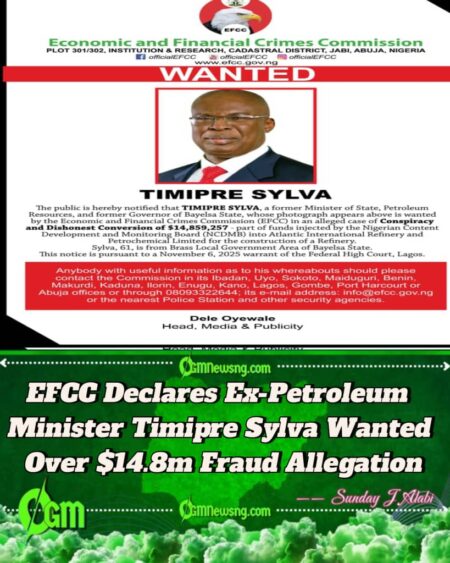 EFCC Declares Ex-Minister Timipre Sylva Wanted Over $14.8 Million Refinery Funds Probe