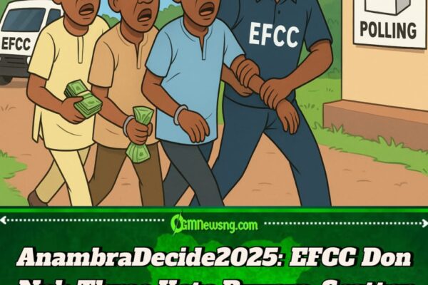 EFCC Don Para for AnambraDecide2025, Catch Three Suspects Wey Dey Bribe Voters for Polling Unit