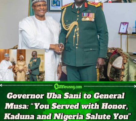 Governor Uba Sani Hails General Musa (retired)— Calls Him Kaduna’s Pride and Symbol of Military Honor
