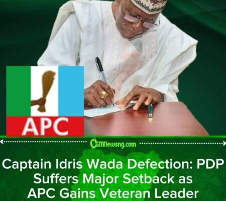 Captain Idris Wada Dumps PDP for APC in Stunning Political Shift