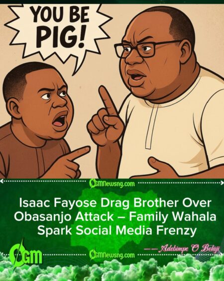 Isaac Fayose Drag Brother: ‘You Be Pig for Attack Obasanjo’ – Family Gbege Sparks Social Media Reactions