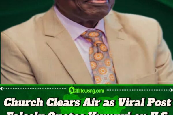 Church Refutes Viral Claims on Kumuyi’s Alleged Anti-U.S. Comments