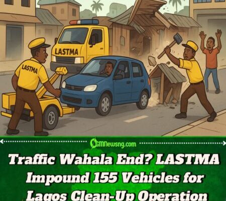 LASTMA Don Vex! Impound 155 Motors for Lagos as Dem Clamp Down on Illegal Garages and Shanties
