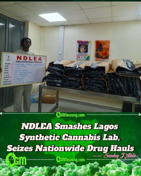 NDLEA Uncovers Illegal Colorado Drug Laboratory in Lagos, Arrests Suspect, Seizes Narcotics Nationwide