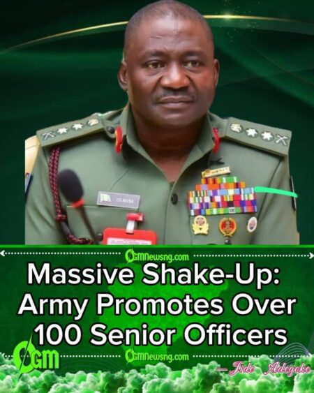 Nigerian Army Council Approves Promotion of 105 Senior Officers