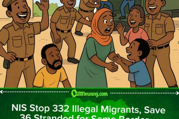 NIS Block 332 Migrants, Rescue 36 Stranded People for Seme Border – Naija Border Security Dey On Top