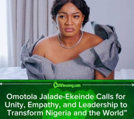Omotola Jalade-Ekeinde Urges Unity, Compassion, and Positive Change for Nigeria and the World