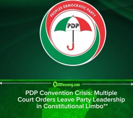 Court Orders Fresh Halt to PDP National Convention as Legal Battles Intensify
