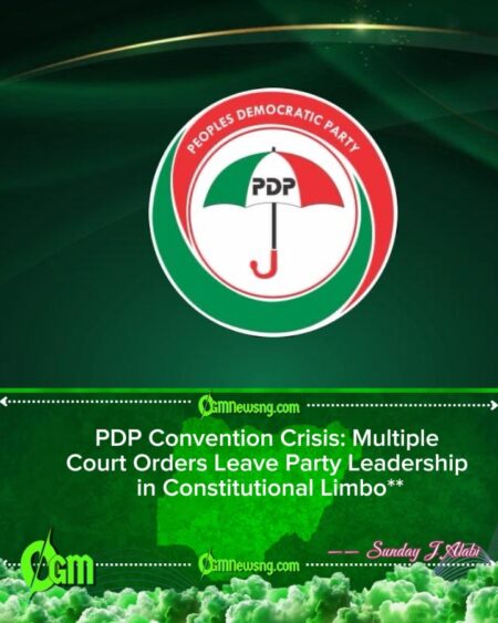 Court Orders Fresh Halt to PDP National Convention as Legal Battles Intensify