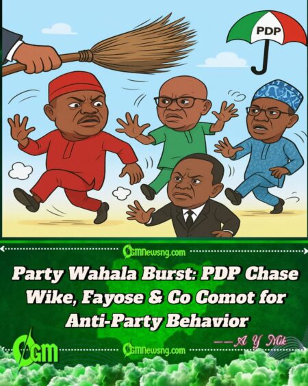 PDP Don Finally Swing Big Broom — Heavyweights Collect Expulsion Letter